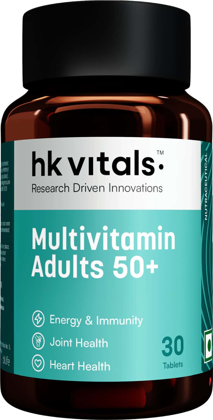 Hk Vitals Multivitamin Adults 50+ (30 Tabs) | For Joints | Heart | Energy & Healthy Ageing