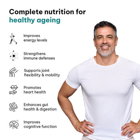 Hk Vitals Multivitamin Adults 50+ (30 Tabs) | For Joints | Heart | Energy & Healthy Ageing