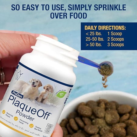 Proden Plaqueoff Powder Supports Normal | Healthy Teeth | Gums & Breath Odour In Dogs & Cats 40 Gm