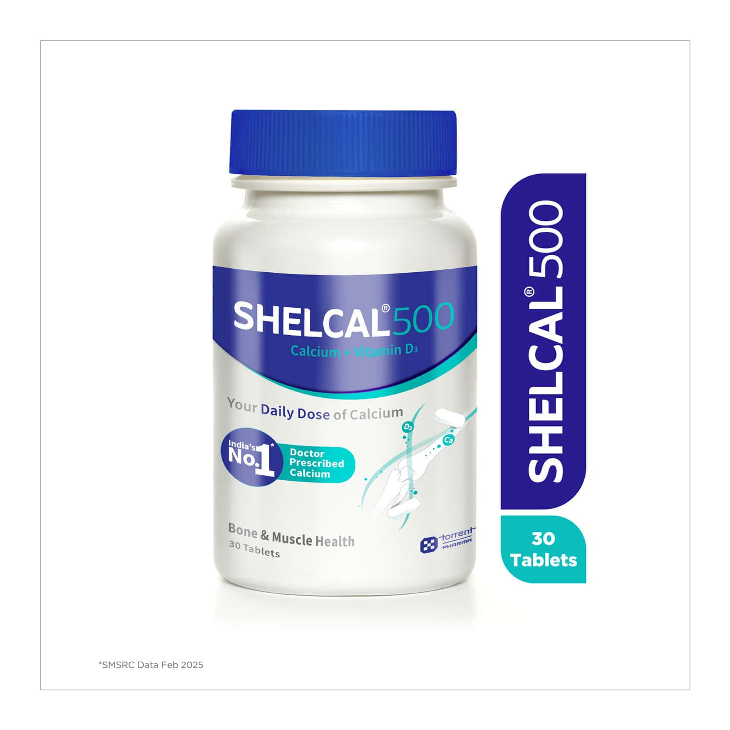 Shelcal 500mg Bottle Of 30 Tablets