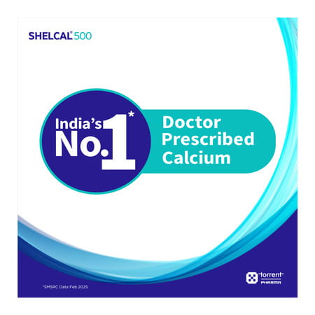 Shelcal 500mg Bottle Of 30 Tablets