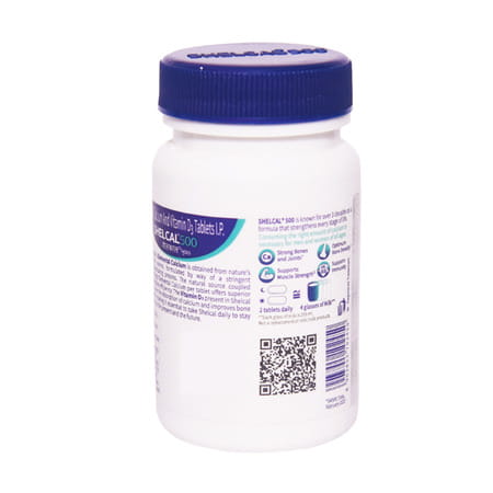 Shelcal 500Mg Bottle Of 30 Tablets