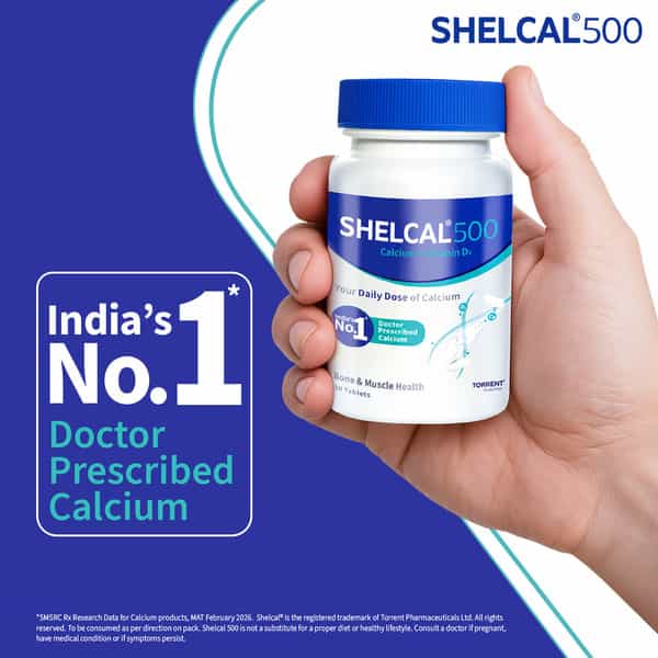 Shelcal 500Mg Bottle Of 30 Tablets
