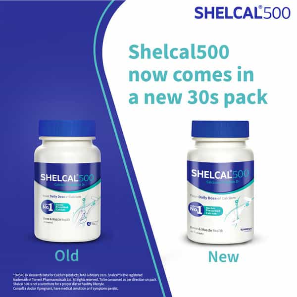 Shelcal 500Mg Bottle Of 30 Tablets
