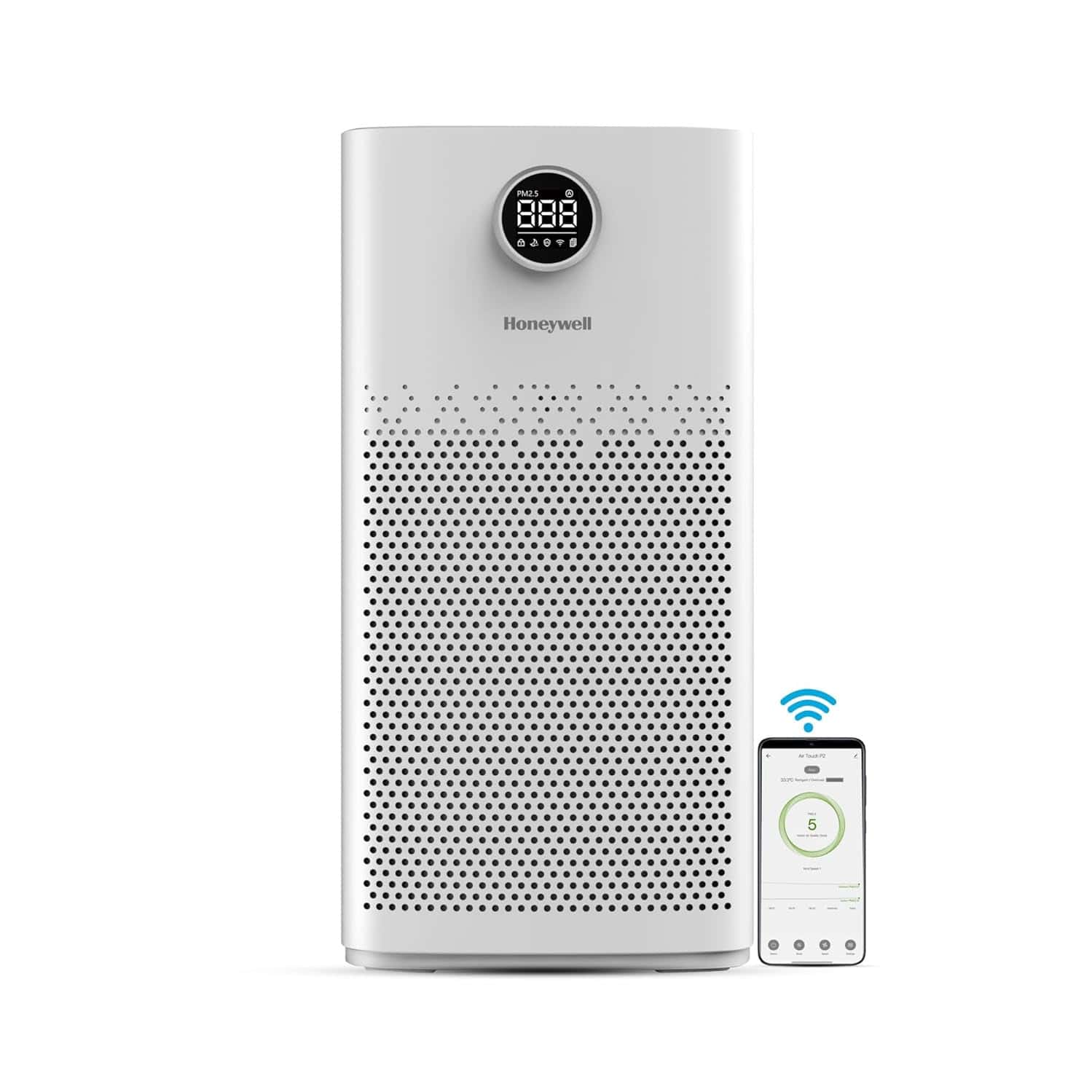 Honeywell Air Touch P2 - Air Purifier For Home | 4 Stage Filtration | Covers 853sq.ft | Wifi & Alexa