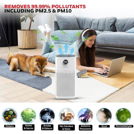 Honeywell Air Touch P2 - Air Purifier For Home | 4 Stage Filtration | Covers 853sq.Ft | Wifi & Alexa