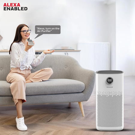 Honeywell Air Touch P2 - Air Purifier For Home | 4 Stage Filtration | Covers 853sq.Ft | Wifi & Alexa