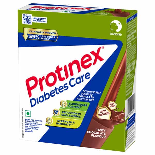 Protinex Diabetes Care | Tasty Chocolate Flavour | 59% Less Post Meal Sugar Spikes | Box 200 Gm