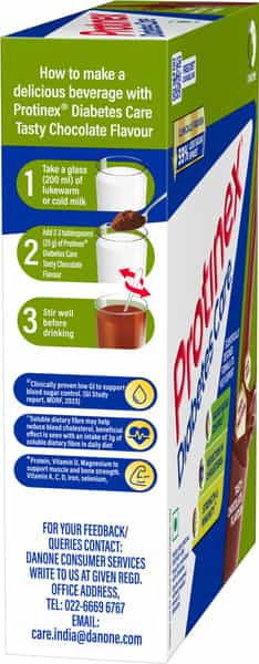 Protinex Diabetes Care | Tasty Chocolate Flavour | 59% Less Post Meal Sugar Spikes | Box 200 Gm