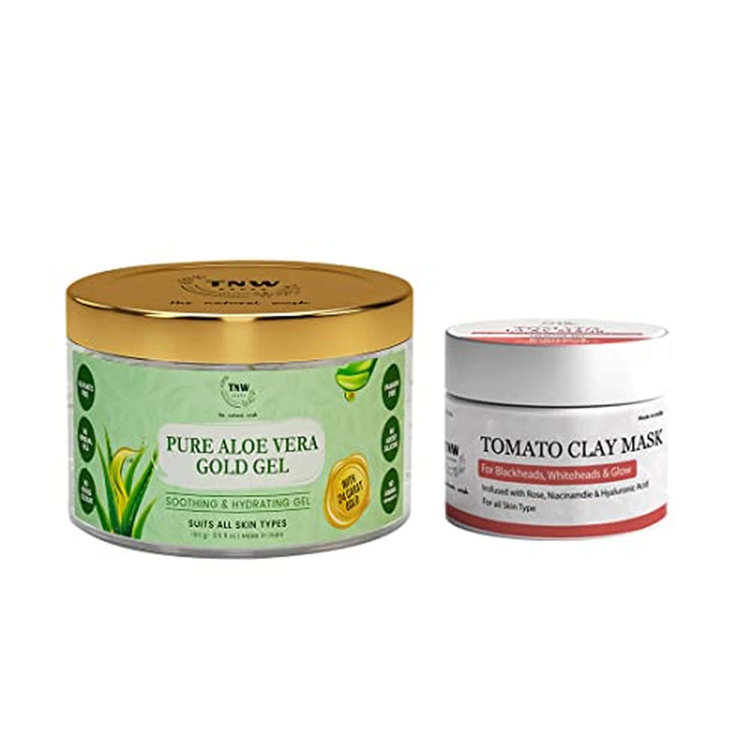 Buy TNW-THE NATURAL WASH TOMATO CLAY MASK & PURE ALOE VERA GOLD GEL FOR  Online & Get Upto 60% OFF at PharmEasy