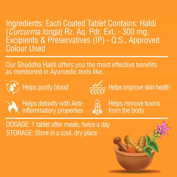Dr. Vaidya's Shuddha Haldi Tablet 60S P1