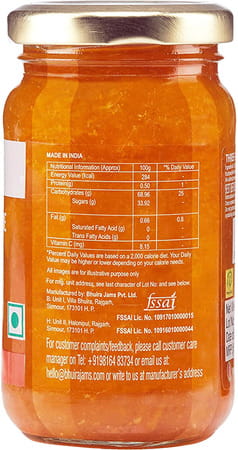 Bhuira All Natural Strawberry Preserve And Three Fruit Marmalade | No Sugar |240 Gm X 2 - Pack Of 2