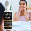 Riffway Vitamin C Foaming Herbal Facewash & Built In Brush | Deep Cleansing 100% Ayurvedic | 150Ml