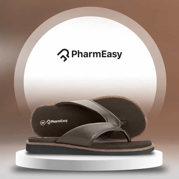 Pharmeasy Women's Diabetic & Orthopedic Slippers -Ebony- Size Uk 6