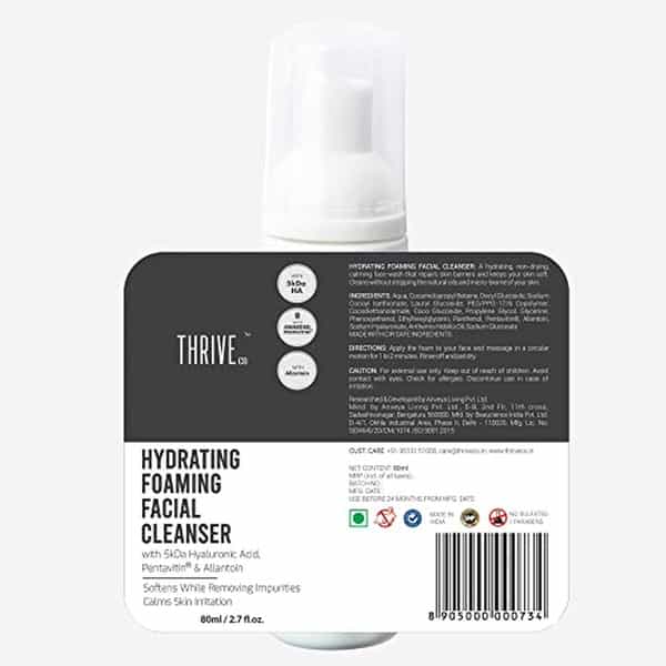Thriveco Hydrating Foaming Cleanser (Face Wash) Unisex Of All Skin Types 80Ml X Pack Of 3