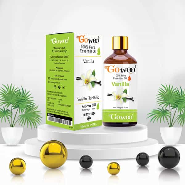 Pack Of 2 Vanilla Essential Oil & Argan Carrier Oil - 100% Pure & Natural Oil
