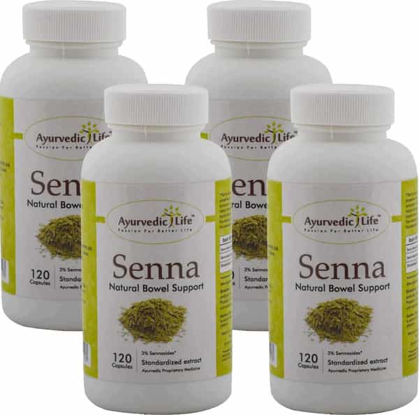 Ayurvedic Life Senna 120 Capsules - Pack Of 4