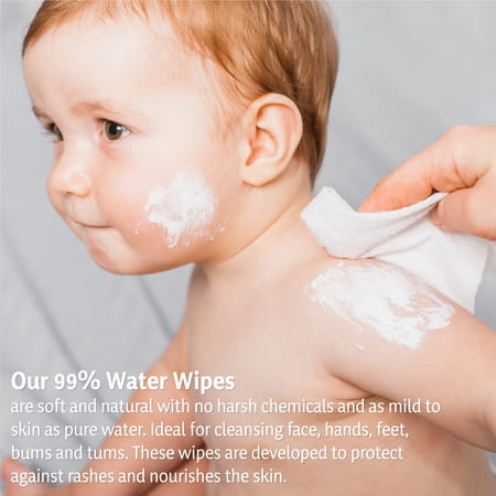 Bumtum Baby Gentle 99% Pure Water Wet Wipes With Lid Paraben Free (Pack Of 5 | 72 Pcs. Per Pack)