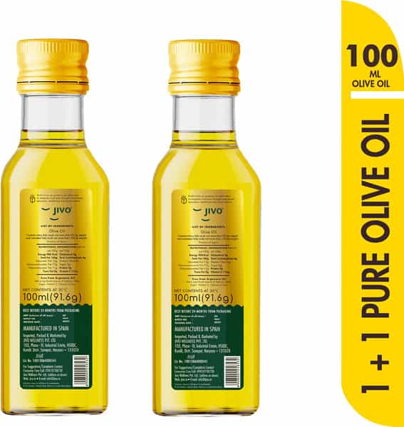 Jivo Pure Olive Oil Chemical Free Used For Cooking And Skin Treatment-200Ml