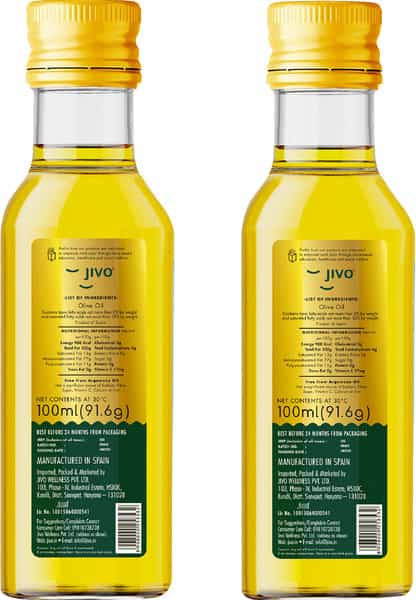 Jivo Pure Olive Oil Chemical Free Used For Cooking And Skin Treatment-200Ml