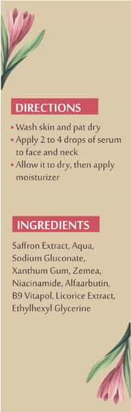 Upakarma Night Serum With Saffron For Face Night Skin Repair And Anti Aging -30Ml