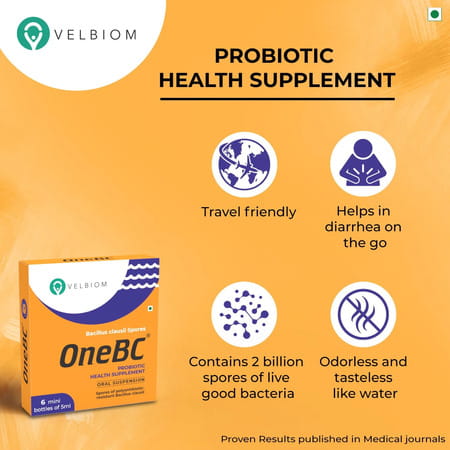 One Bc Probiotic Supplement| Alleviate Diarrhea|For Men & Women 6 X 5Ml Drink (30 Ml)