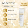 Acnedew Anti Acne & Pimple Cream | With Glycolic Acid & Zinc Pca | Paraben Free (25 Gm Pack Of 4)