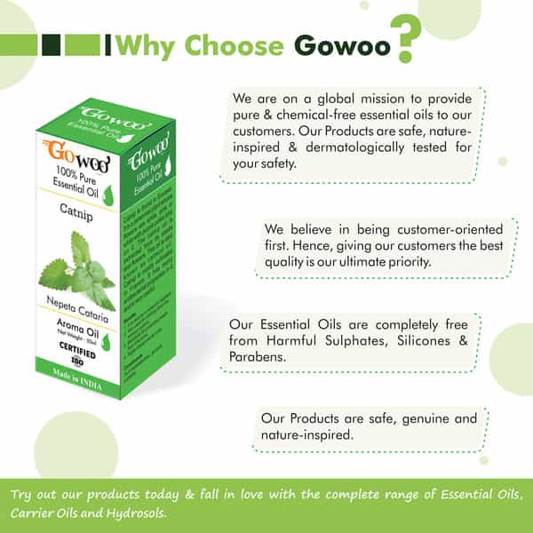 Go Woo 100% Pure Catnip Oil Virgin & Undiluted 50 Ml