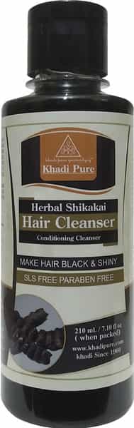 Khadi Pure Herbal Shikakai Shampoo Sls-Paraben Free - 210Ml