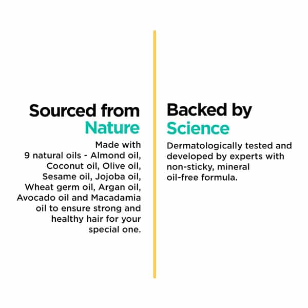 Hohner Baby Hair Oil | 100% Natural Non-Sticky With No Paraben Mineral Oil And Phthalate|100Ml