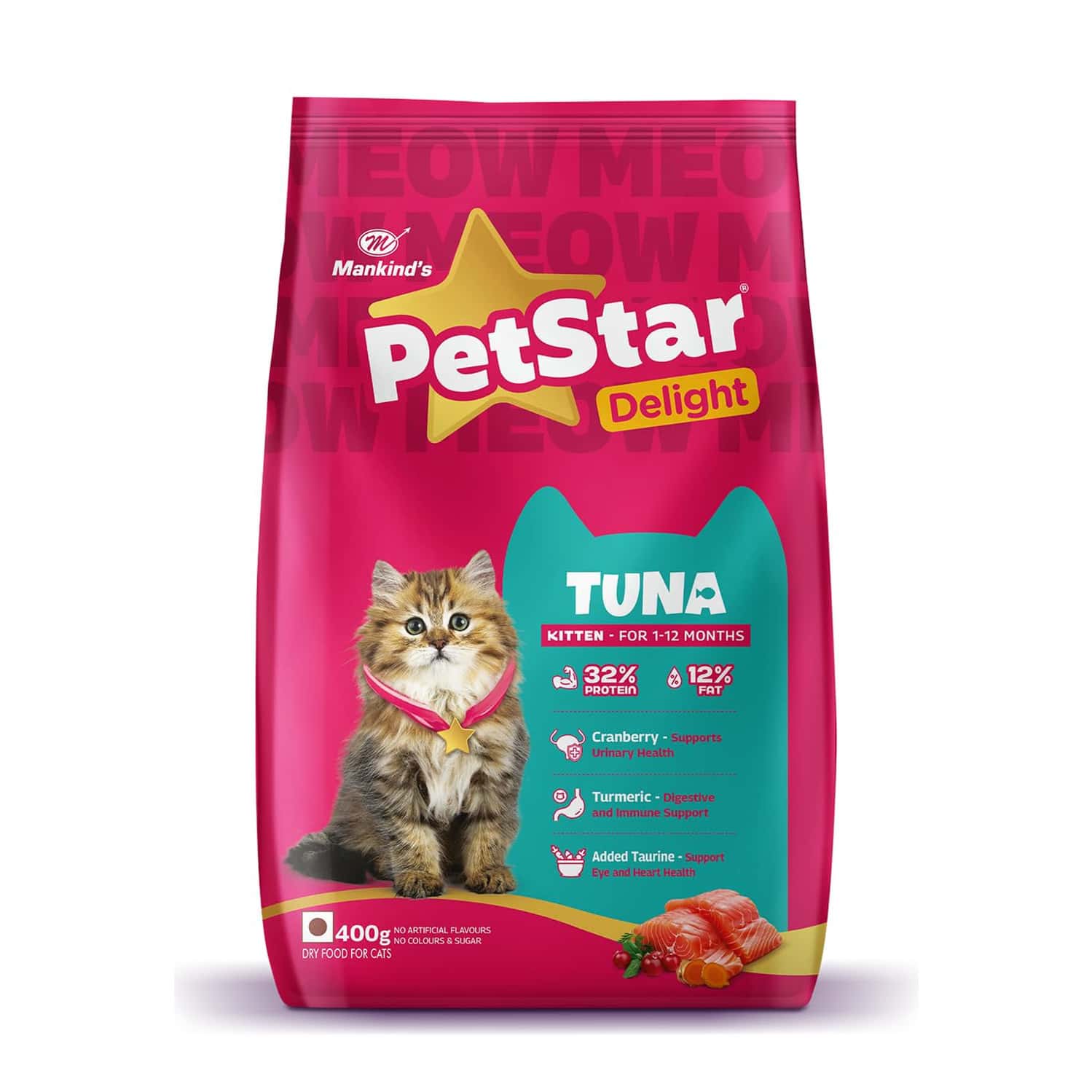 Petstar Kitten Tuna - Dry Young Cat Food (400g)
