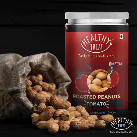 Healthy Treat Roasted Peanut- Tomato 400 Gm - Pack Of 2- 200 Gm Each