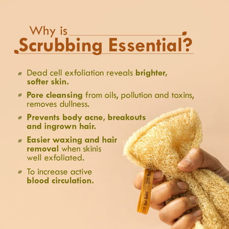 Nat Habit Natural Sun Dried Bath Loofah Sustainable Handmade Pack Of 2