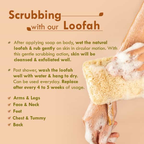 Nat Habit Natural Sun Dried Bath Loofah Sustainable Handmade Pack Of 2