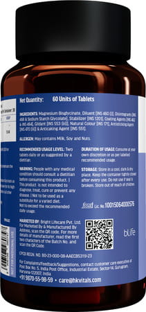 Hk Vitals Magnesium Glycinate (1682Mg) 60 Tablets | For Better Sleep Quality & Muscle Recovery