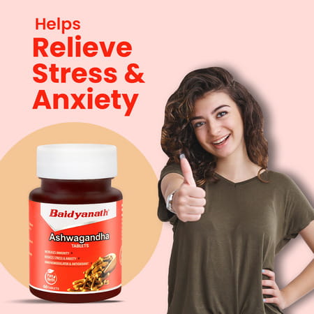 Baidyanath Ashwagandha General Wellness Tablets 60 Tablets