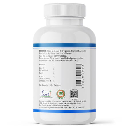 Inlife Magnesium Supplement 2000Mg | For Sleep Focus Muscles Immunity - 60 Tablets