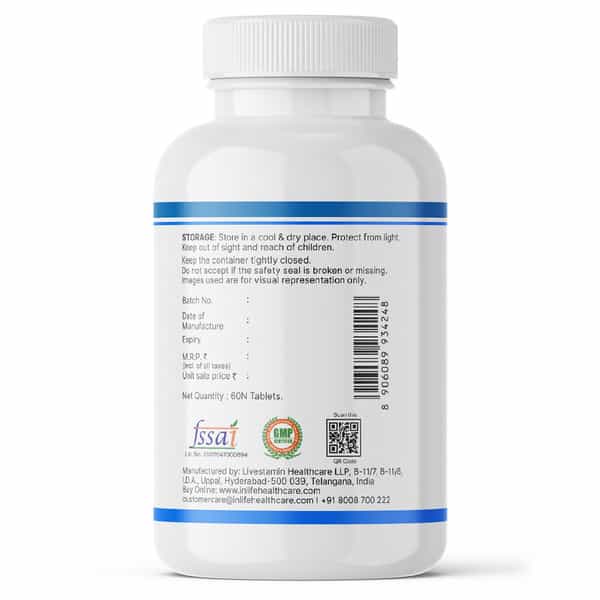 Inlife Magnesium Supplement 2000Mg | For Sleep Focus Muscles Immunity - 60 Tablets