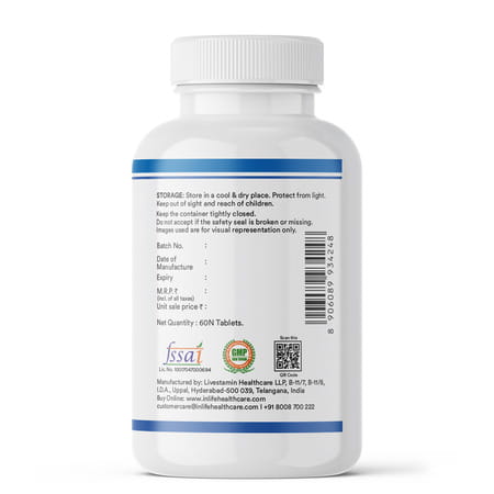 Inlife Magnesium Supplement 2000mg | For Sleep Focus Muscles Immunity - 60 Tablets