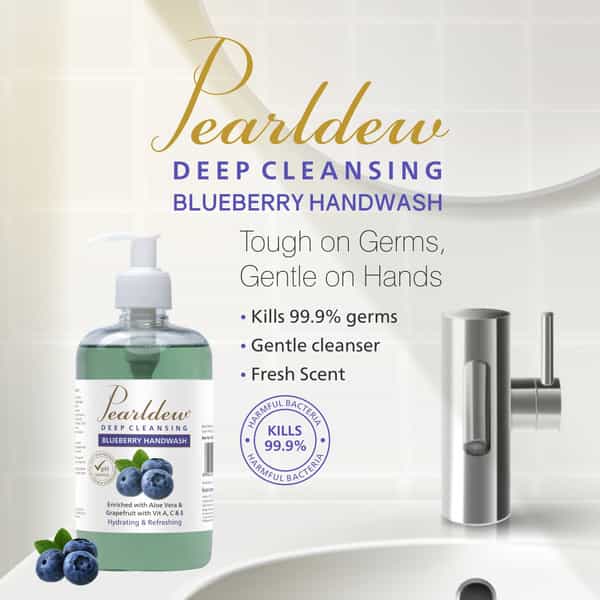 Pearldew Deep Cleansing Blueberry Hand Wash 500 Ml | Neem & Tulsi (Pack Of 1)