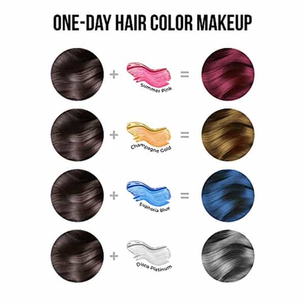 Anveya Colorisma Disco Platinum Temporary One-Wash Hair Color Makeup 30Ml