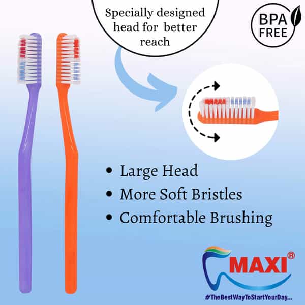 Maxi Angular Soft Toothbrush (Buy 1 Get 1 Free)