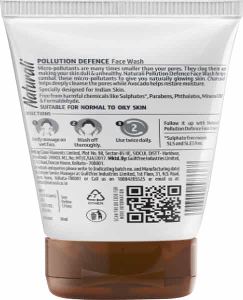 Naturali Pollution Defence Face Wash 50 Ml