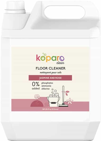 Koparo Floor Cleaner Natural Disinfectant Kids Friendly Fragrance Jasmine & Rose-5 Liters Pack Of 1
