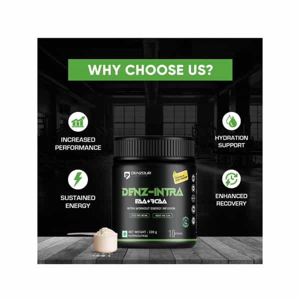 Denzour Nutrition Denz - Intra Workout Powder | Muscle Pump For Men And Women (100 G | Watermelon)