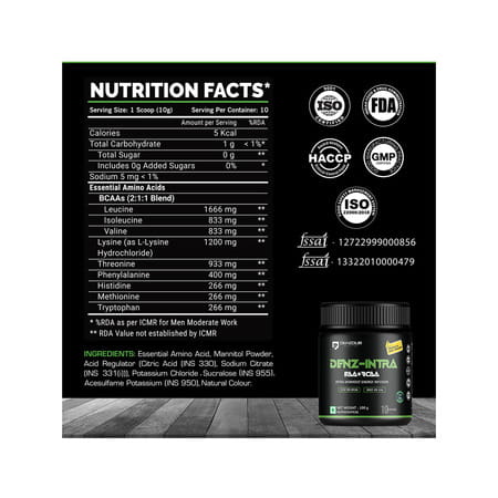 Denzour Nutrition Denz - Intra Workout Powder | Muscle Pump For Men And Women (100 G | Watermelon)