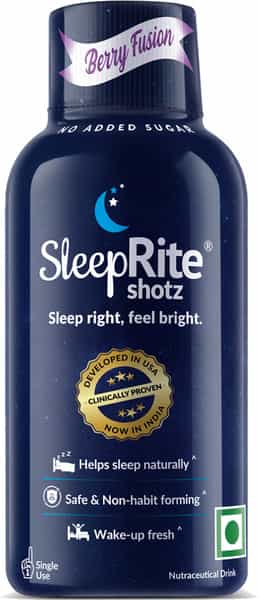 Sleeprite Shotz Fusion Berry (Pack Of 4) Bottle Of 60 Ml