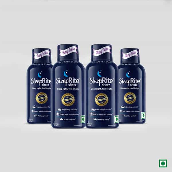 Sleeprite Shotz Fusion Berry (Pack Of 4) Bottle Of 60 Ml