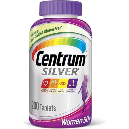 Centrum Silver Women 50+ Multivitamin/Multimineral Supplement Tablets | 200 Ea