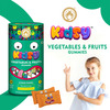 Mom & World Kidsy Vegetables & Fruits Gummies For Kids-30 (Mixed Fruit Flavoured) (Pack Of 3)